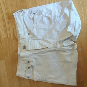 Levi's White Shorts